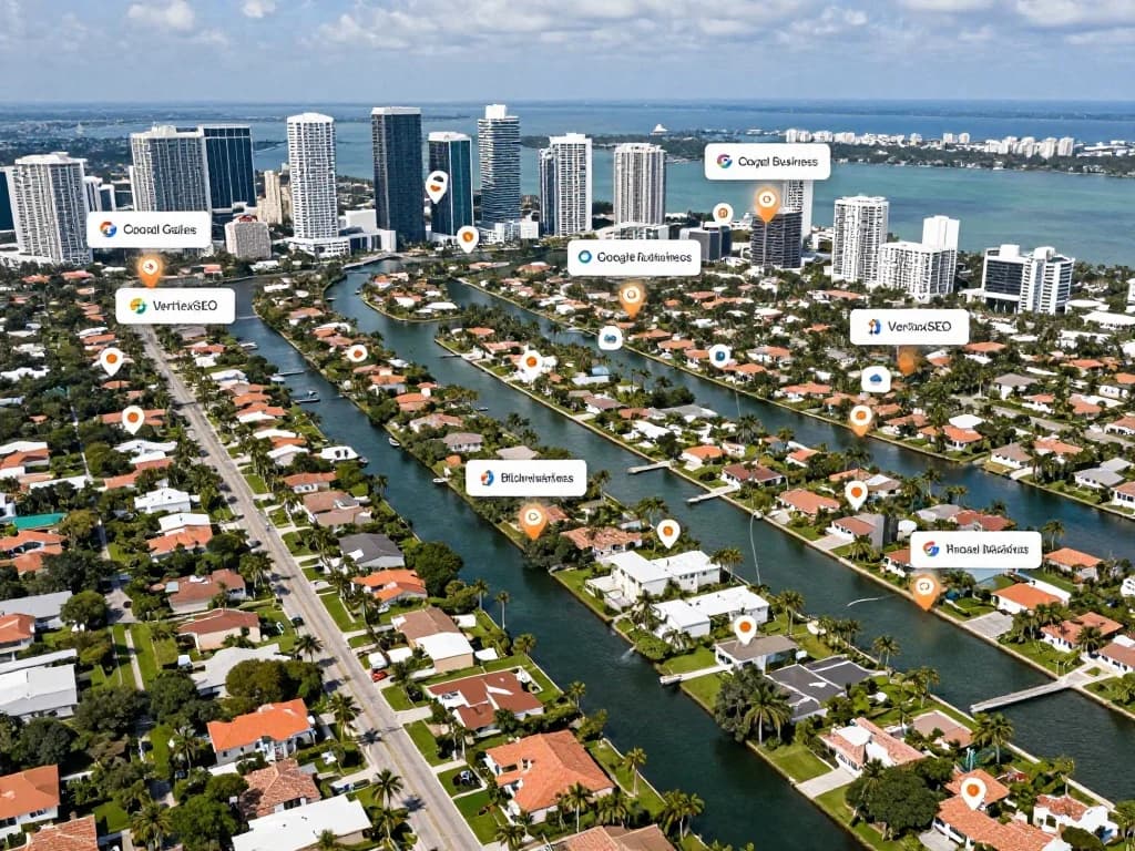 Miami HVAC SEO Service Areas - Neighborhood Coverage Map for Local Search Optimization