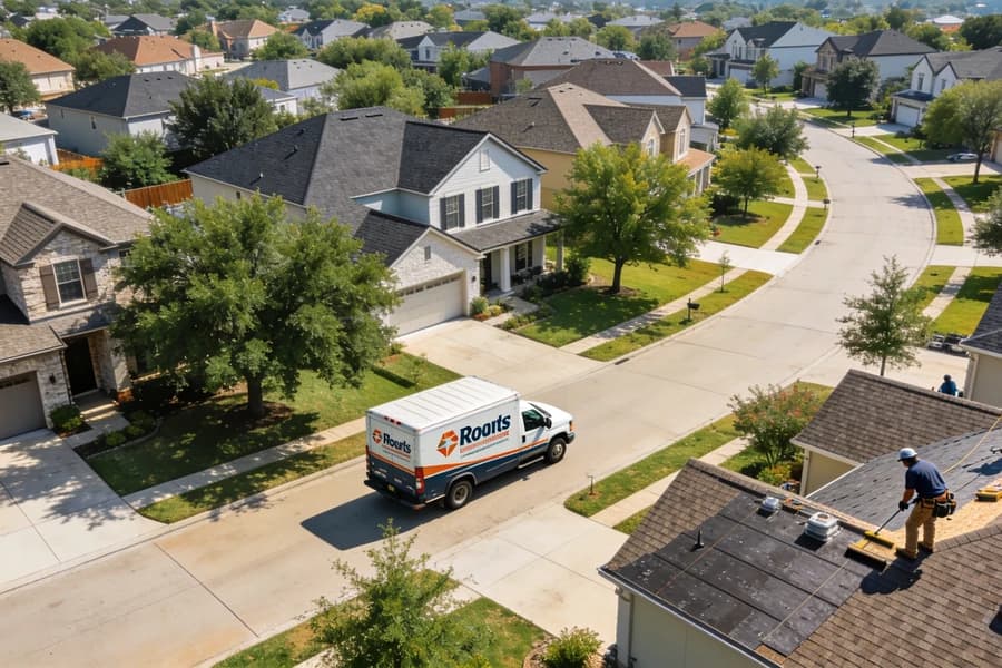 Houston Roofing SEO Service Areas - Neighborhood Coverage Map for Local Search Optimization